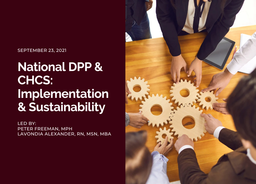 National DPP CHCS Implementation Sustainability